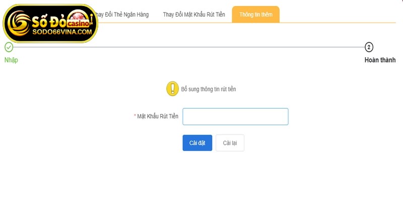 Điều kiện cần đáp ứng khi thực hiện rút tiền SODO66